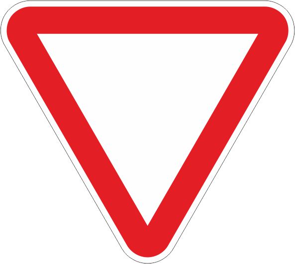 Дорожный знак 2.4 Уступите дорогу